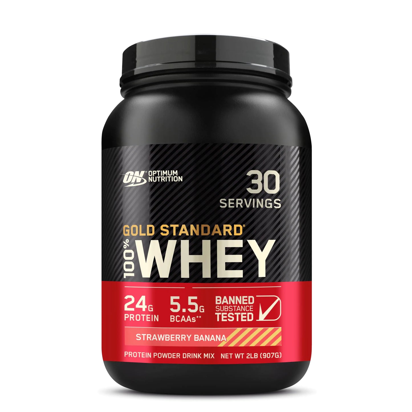 Optimum Nutrition Gold Standard 100% Whey Protein Powder Strawberry Banana 2 Pound (Packaging May Vary)