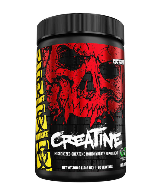 Mutant Creatine - Creatine Monohydrate Micronized Powder - Creatine Powder Supplement for Enhanced high-Intensity Performance - 60 Servings- 300 g - Unflavored