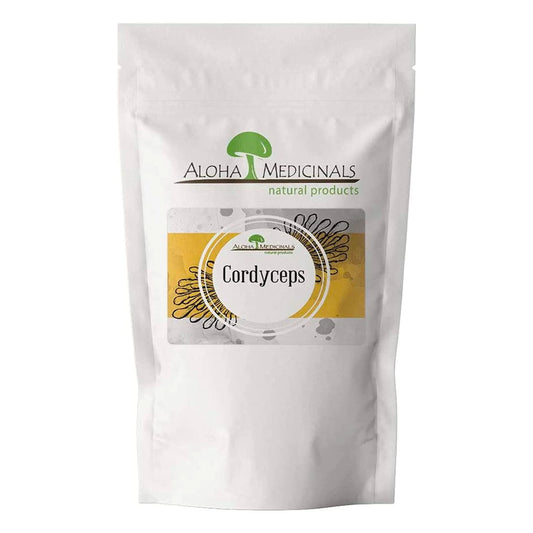 Aloha Medicinals Pure Cordyceps Certified Organic Mushroom Supplement Supports Immunity and Energy Bag of 1 kg Powder